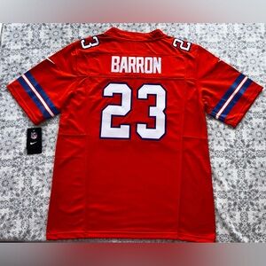 Denver Broncos Jahdae Barron #23 Nike Men's Small Orange NFL Dri-Fit Jersey